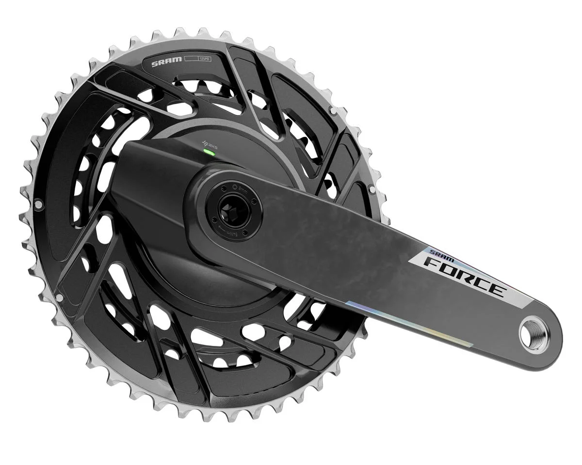 SRAM Force AXS Power Meter Crankset (Black) (2 x 12 Speed) (DUB) (165mm) (50/37T) (E1) - view 2